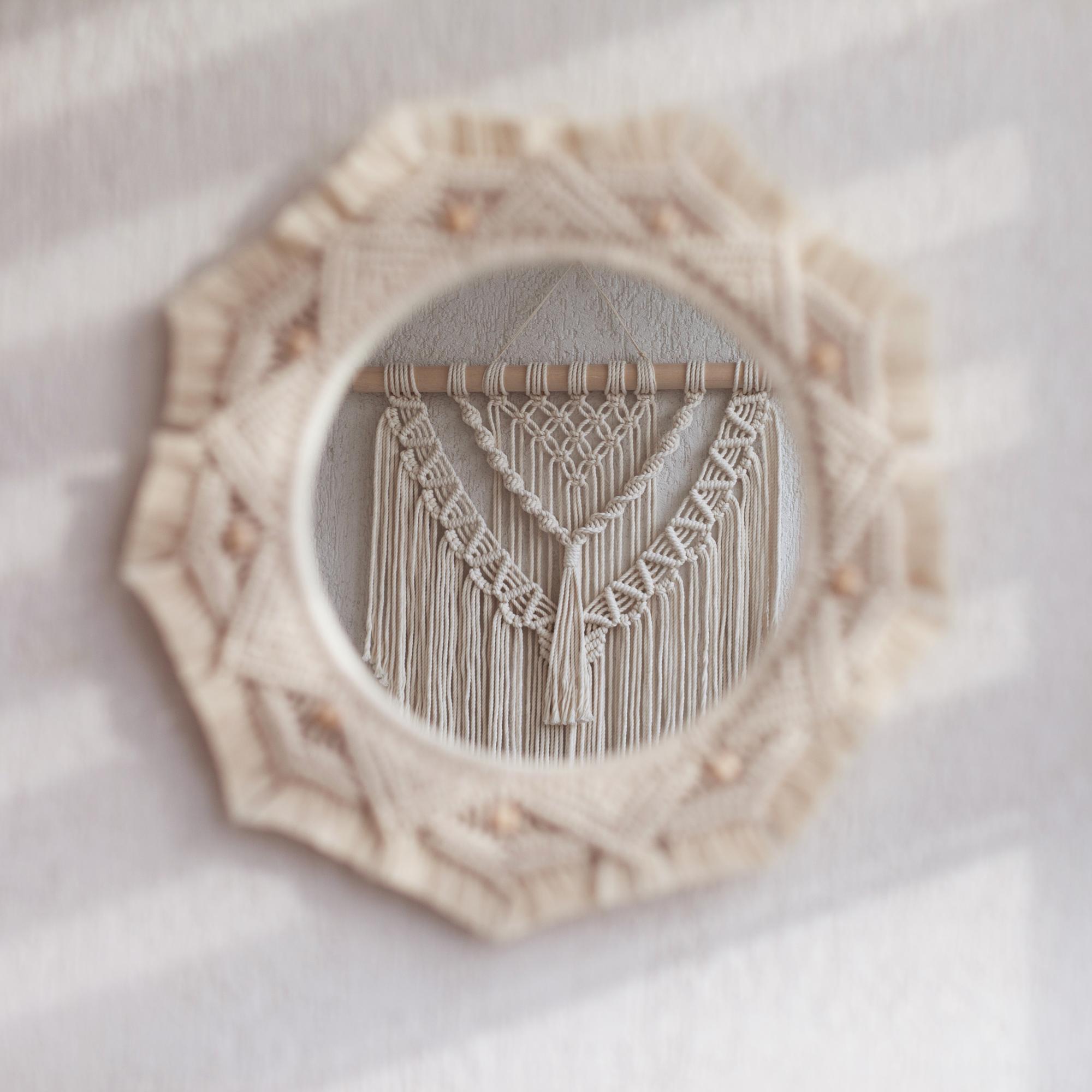large editorial embroidered textile panel